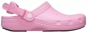 Классические нескользящие рабочие сабо Crocs, розовый