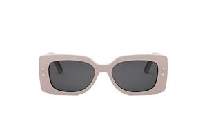 Ацетатные прямоугольные солнцезащитные очки женские розовые DIOR, розовый