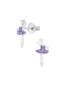 Детские серьги 925 пробы «Балерина», 0,7 см x 0,8 см Schmuck23