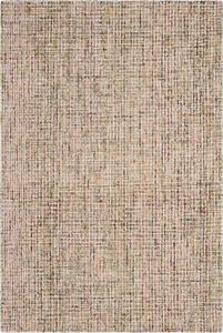 Ковер SAFAVIEH, 69 x 122 см, Abstract Collection, Gold & Blue, ручной работы из шерсти, идеален для помещений с высокой проходимостью: прихожая, гостиная, спальня (ABT468D)