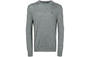 Свитер с вышитым логотипом Polo Ralph Lauren, серый