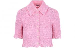 Укороченный топ Miu Miu, розовый