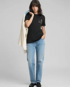 Футболка для женщин с коротким рукавом и круглым вырезом Replay, черный