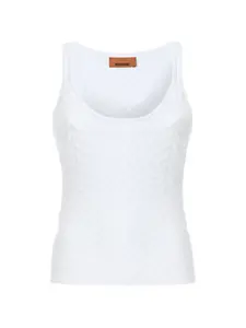 Майка с зигзагообразным узором Missoni, белый