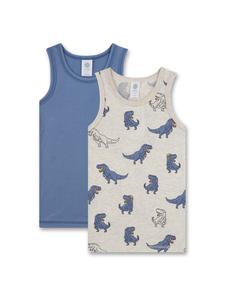 Майка Sanetta, бежевый/синий