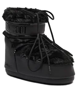 Низкие зимние ботинки Icon с подкладкой из искусственного меха Moon Boot, черный