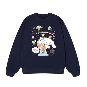 Свитшот унисекс Cinnamoroll Yugui Dog в цвете heather gray Sanrio, синий