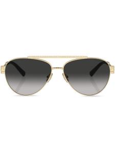 Tiffany & Co Eyewear солнцезащитные очки-пилоты с эффектом градиента, золотистый