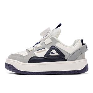 Противоскользящие и износостойкие дышащие низкие детские кроссовки для бега WARRIOR, бежевый/серый/синий