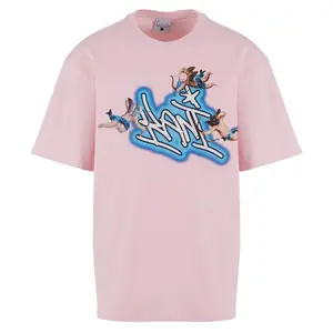 Футболка с коротким рукавом Karl Kani Airbrush Amor, розовый
