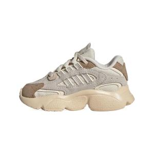 Детская повседневная обувь для детей, кроссовки, кроссовки Adidas, цвет Light Earth Tone / Han Jade White / Alum Brown