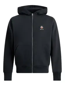 Худи на молнии с вышивкой Bally, синий