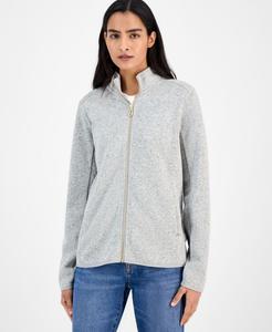 Женская флисовая куртка-свитер на молнии Nautica Jeans, Storm Grey Heather