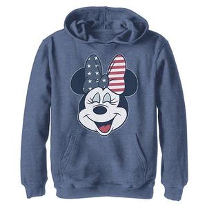 Флисовая толстовка для мальчиков S Mickey Mouse & Friends 8-20 с принтом банта Minnie и американским флагом Disney