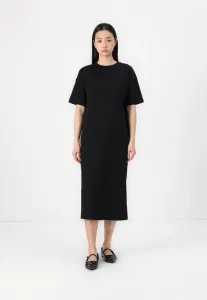 Платье-Футляр vmmolly ss оверсайз из телячьей кожи Vero Moda, Black