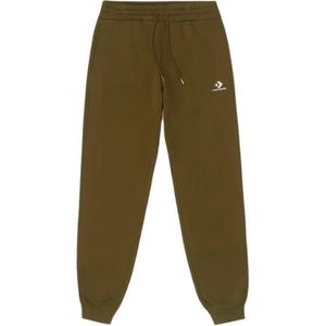 Флисовые спортивные штаны стандартного кроя с вышитой звездой и шевроном Converse, зеленый