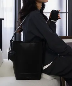 Удлинённая сумка-ведро "Энола" Charles & Keith, цвет Noir