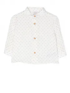 Рубашка с длинными рукавами и принтом Paz Rodriguez, белый