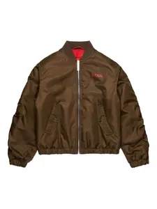 Бомбер с логотипом Max&Co. Kids, коричневый