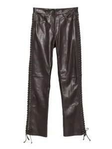 Брюки с люверсами Rotate Birger Christensen, коричневый