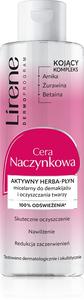Очищающая мицеллярная вода от покраснений для чувствительной и покрасневшей кожи Lirene, 200 мл
