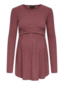 Блуза Only Maternity OLMMALAYA, коричневый