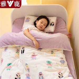 Yalu Детское одеяло 150х200 см, вес 3,5 кг, молочный флис, класс А, съемный чехол