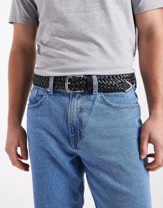 Ремень в стиле вестерн ASOS DESIGN из черной искусственной кожи — ЧЕРНЫЙ