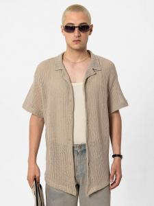 Повседневная рубашка VAMOS CLO Comfort fit Button Up Shirt Tithonia, бежевый