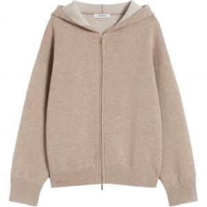 Кардиган с капюшоном и логотипом 'S Max Mara, коричневый