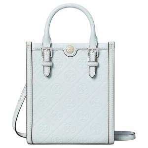 Сумка-шоппер T Monogram из кожи, мини-сумка через плечо, кроссбоди, женская TORY BURCH, basic set (bag+dust bag)