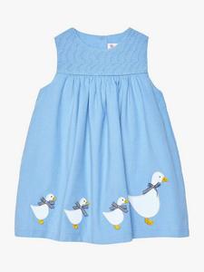Платье-сарафан Baby Duck со сборкой Trotters, Blue
