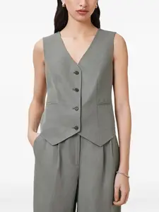 Жилет Averie на пуговицах AllSaints, серый