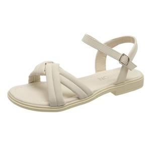 Puppytown Женские сандалии на одной застежке экрю, цвет Ecru