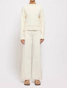 Свитер-кроссовер Sabina цвета слоновой кости JONATHAN SIMKHAI