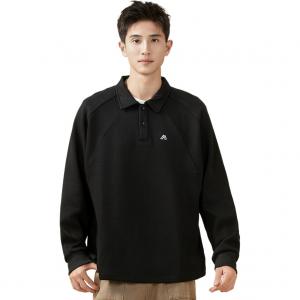 361° Свитшот мужской Super Black с воротником-поло, умеренный Regular