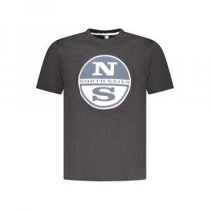Черная хлопковая мужская футболка North Sails