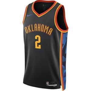 Футболка Oklahoma City Thunder City Edition 2024/25 мужская Dri-FIT NBA Swingman Nike, черный