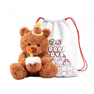 Плюшевый мишка Cake Bear в праздничной шляпе, обнимающий свечу, 40 см/50 см ZHUOQU, cake bear-bundle pocket