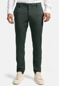 Суперэластичные чиносы родекро Indicode Jeans, Green Herringbone