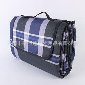 Yjhome New Journey ультразвуковой прессованный хлопковый коврик для пикника ткань для пикника утолщенная синяя и черная клетчатая складная модель 150*200 см