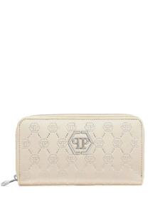 Philipp Plein кошелек с кристаллами, нейтральный