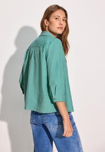 Блузка на пуговицах Cecil, неоновый зеленый