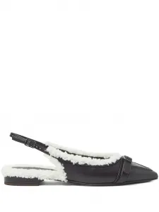 Мюли с ремешком на пятке и пряжкой Peserico, черный