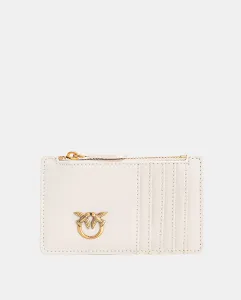 Кошелек Pinko на молнии с держателем для карт, белый