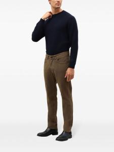 Джинсы прямого кроя с нашивкой-логотипом Boglioli, коричневый