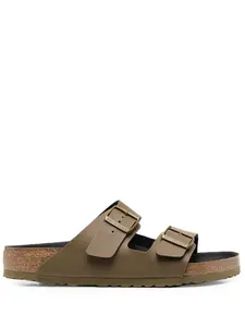 Сандалии с открытым носком и пряжками BIRKENSTOCK, зеленый