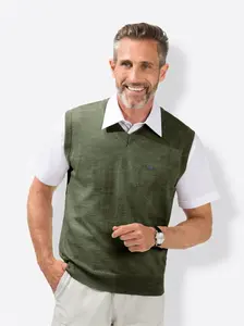 Marco Donati Свитер с V-образным вырезом "Pulunder", хаки