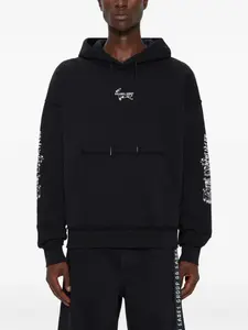 Худи с принтом на спине 44 Label Group, черный