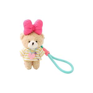 Очаровательная плюшевая кукла мишка с бантом, высота 15 см, длина 15 HEDIE